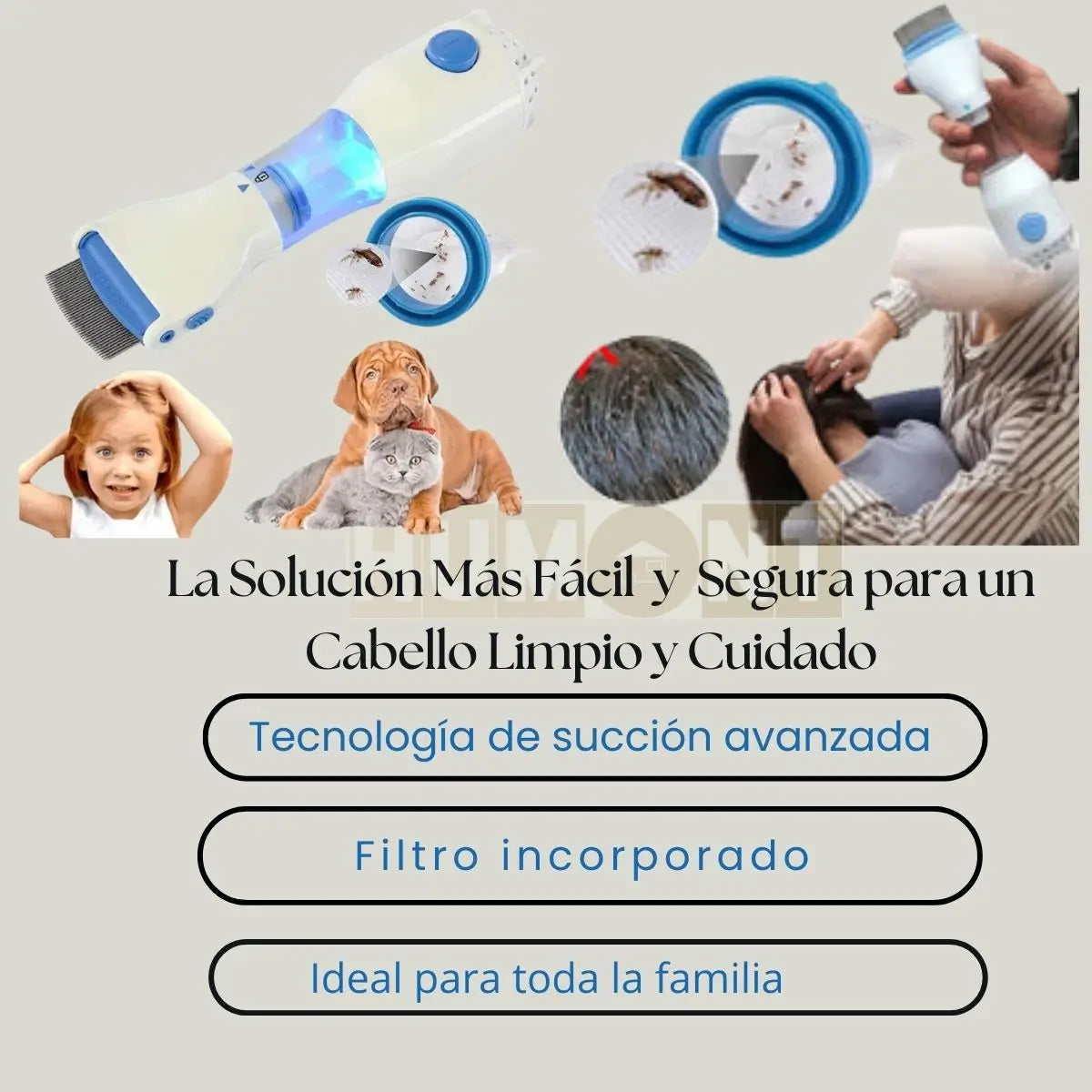 Peine Eléctrico Quita Piojos: Elimina Piojos y Liendres de Forma Segura y Eficaz