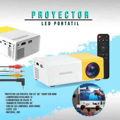 Mini proyector  led portátil®