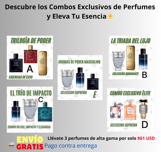 SUPER COMBO DE PERFUMES ORIGINALES 💎